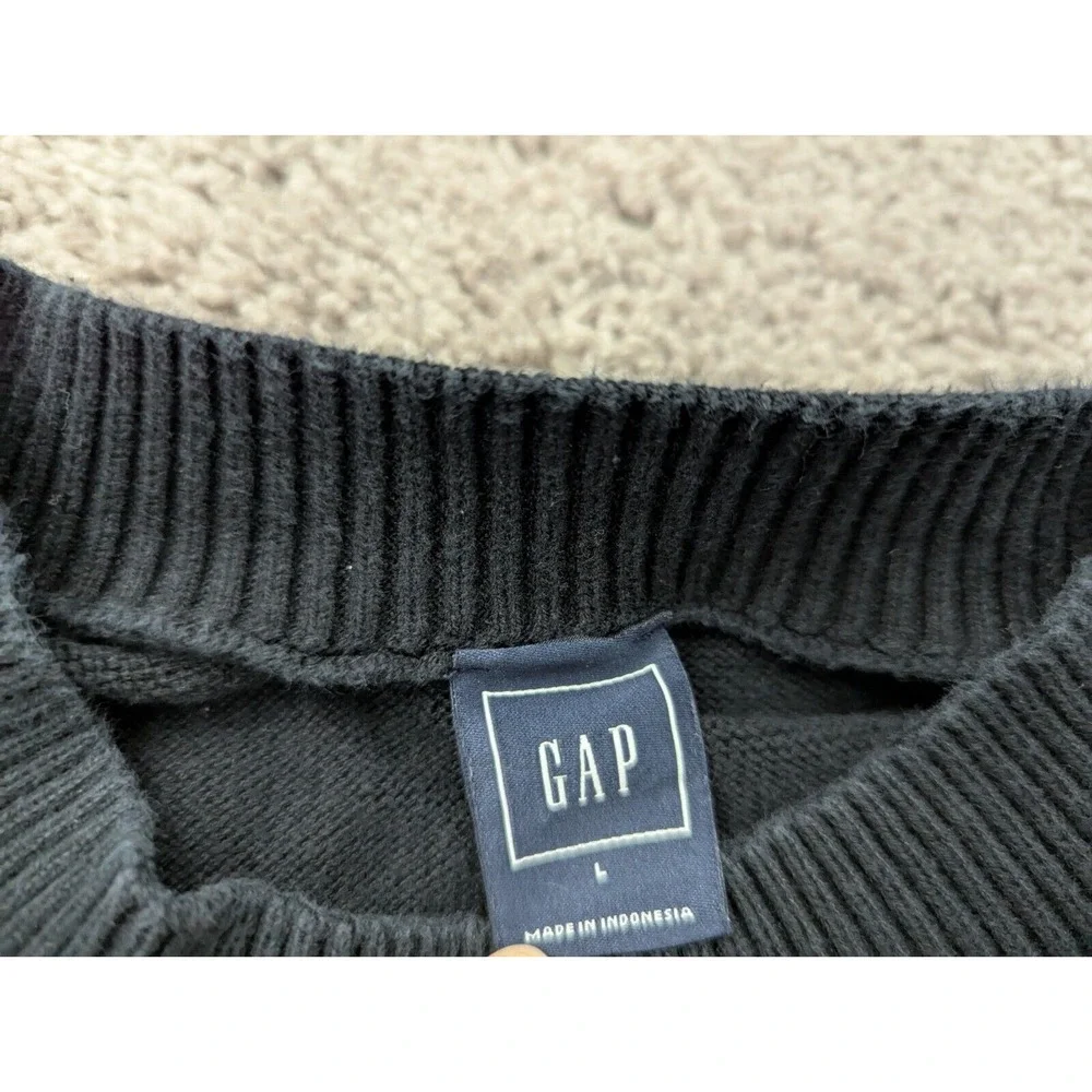 GAP Pullover Mens Large Crew Neck‎ Sweater Long Sleeve 100% Cotton